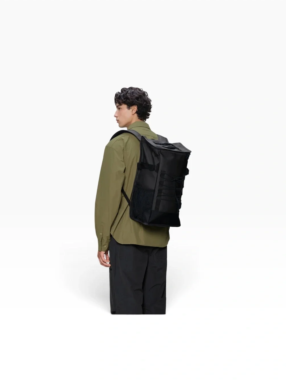 NWT Rains Black Mountaineer Duffle Bag Waterproof Unisex Gift Travel Gym